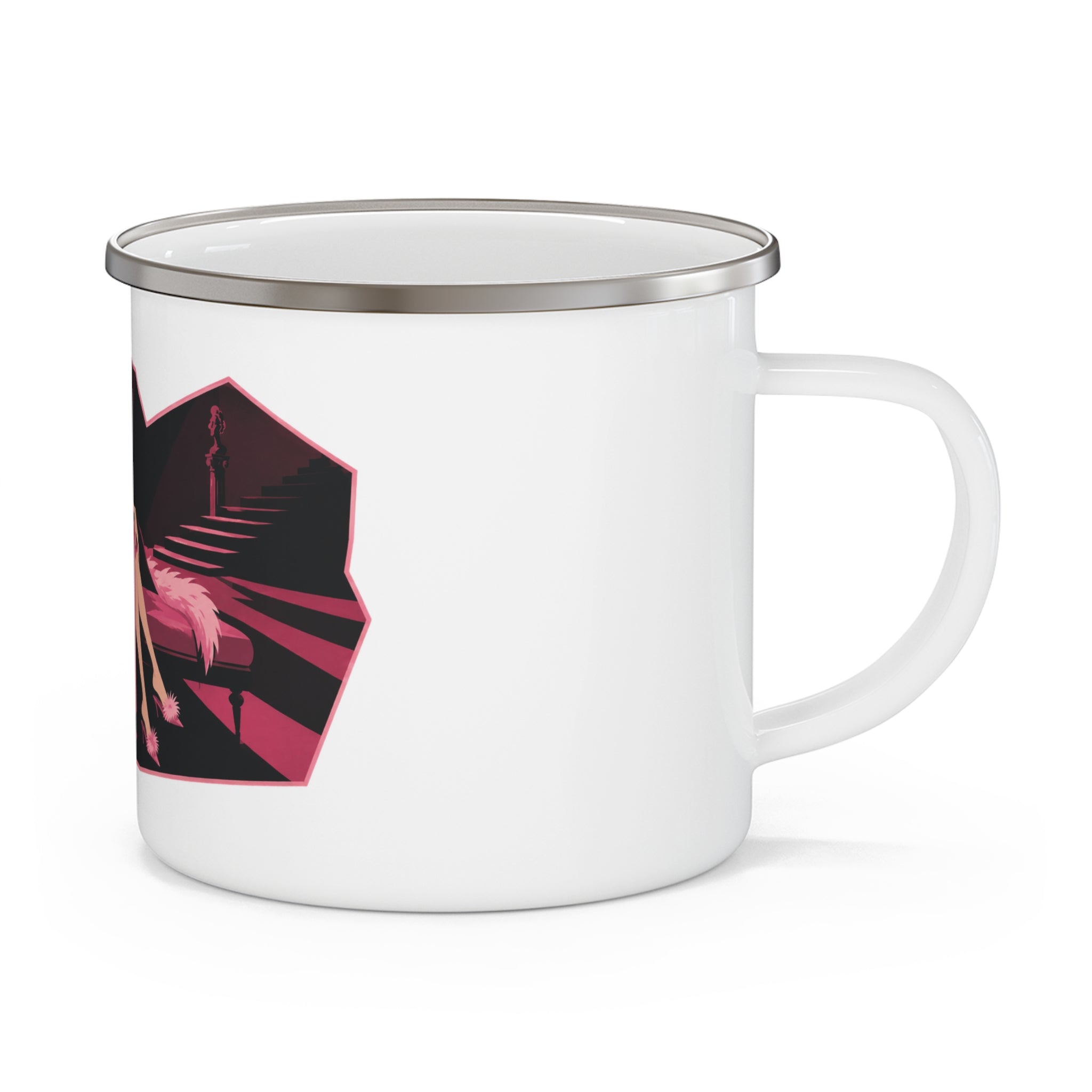 Pre-Code Prima Donna Enamel Camping Mug — Classic Movie Travel Cup