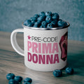 Pre-Code Prima Donna Enamel Camping Mug — Classic Movie Travel Cup