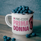 Pre-Code Prima Donna Enamel Camping Mug — Classic Movie Travel Cup