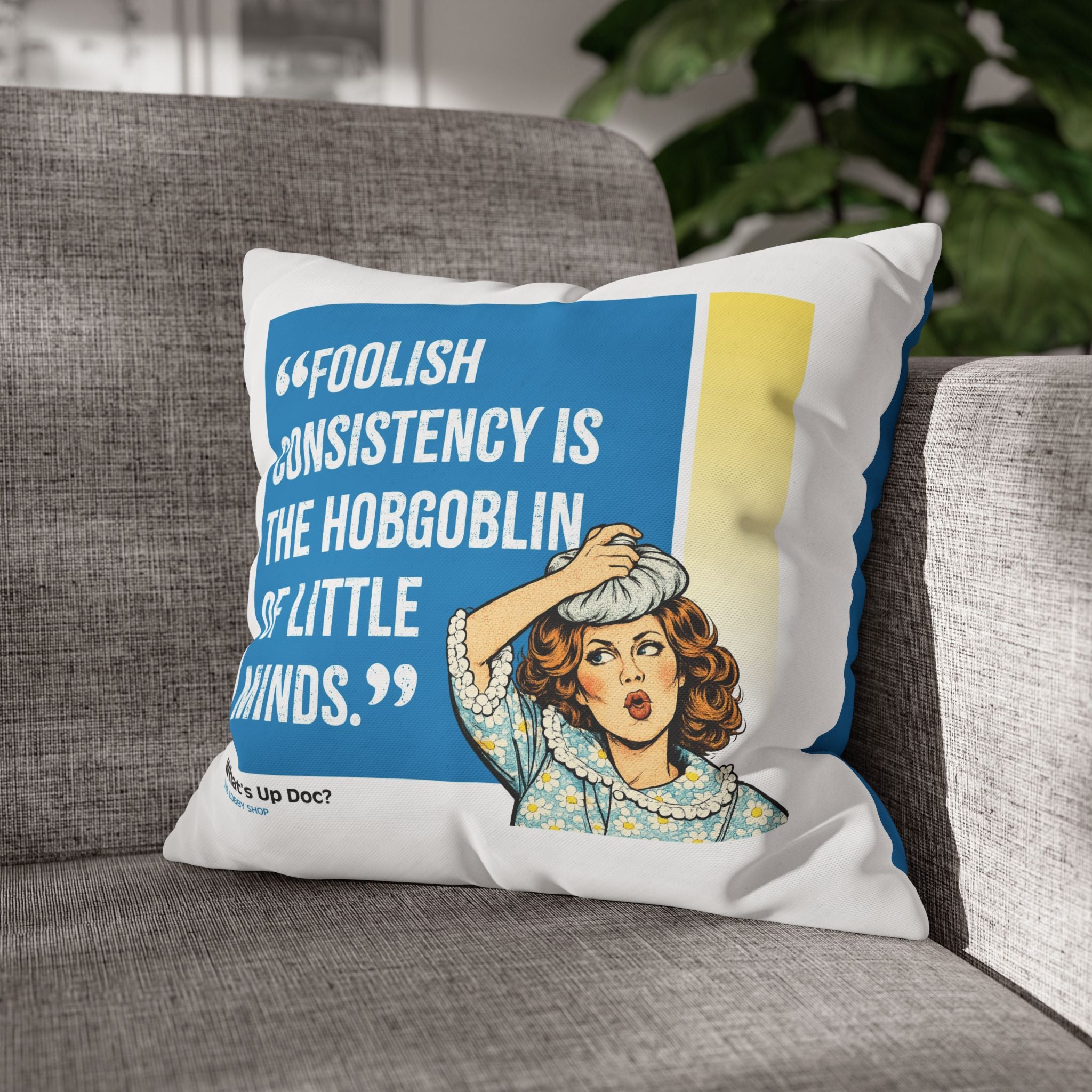 Movie Quote Square Pillowcase —  What's Up Doc (1972)