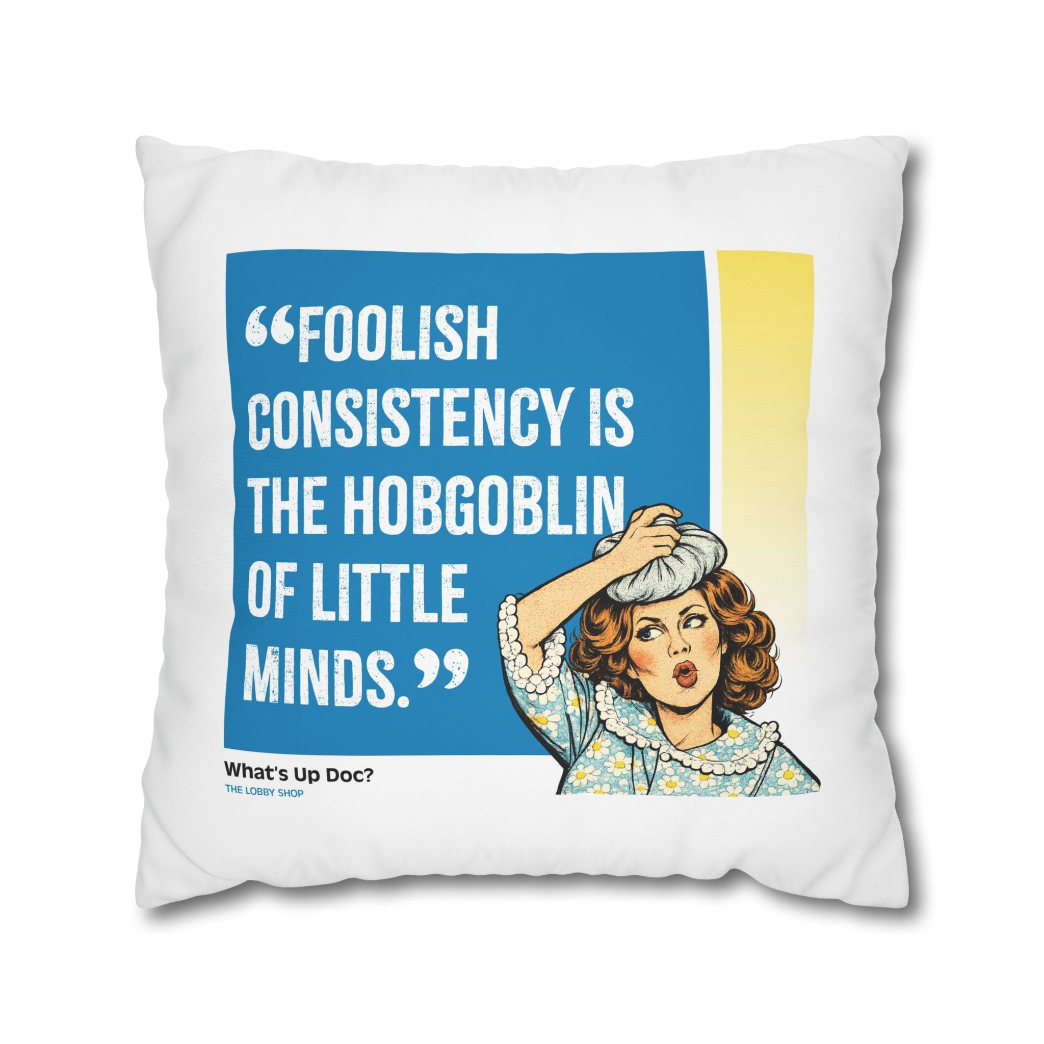 Movie Quote Square Pillowcase —  What's Up Doc (1972)