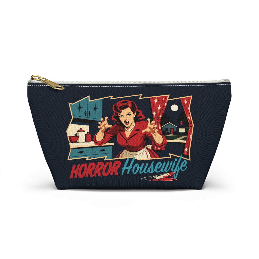 Retro Cosmetic Bag with 'Horror Housewife Design