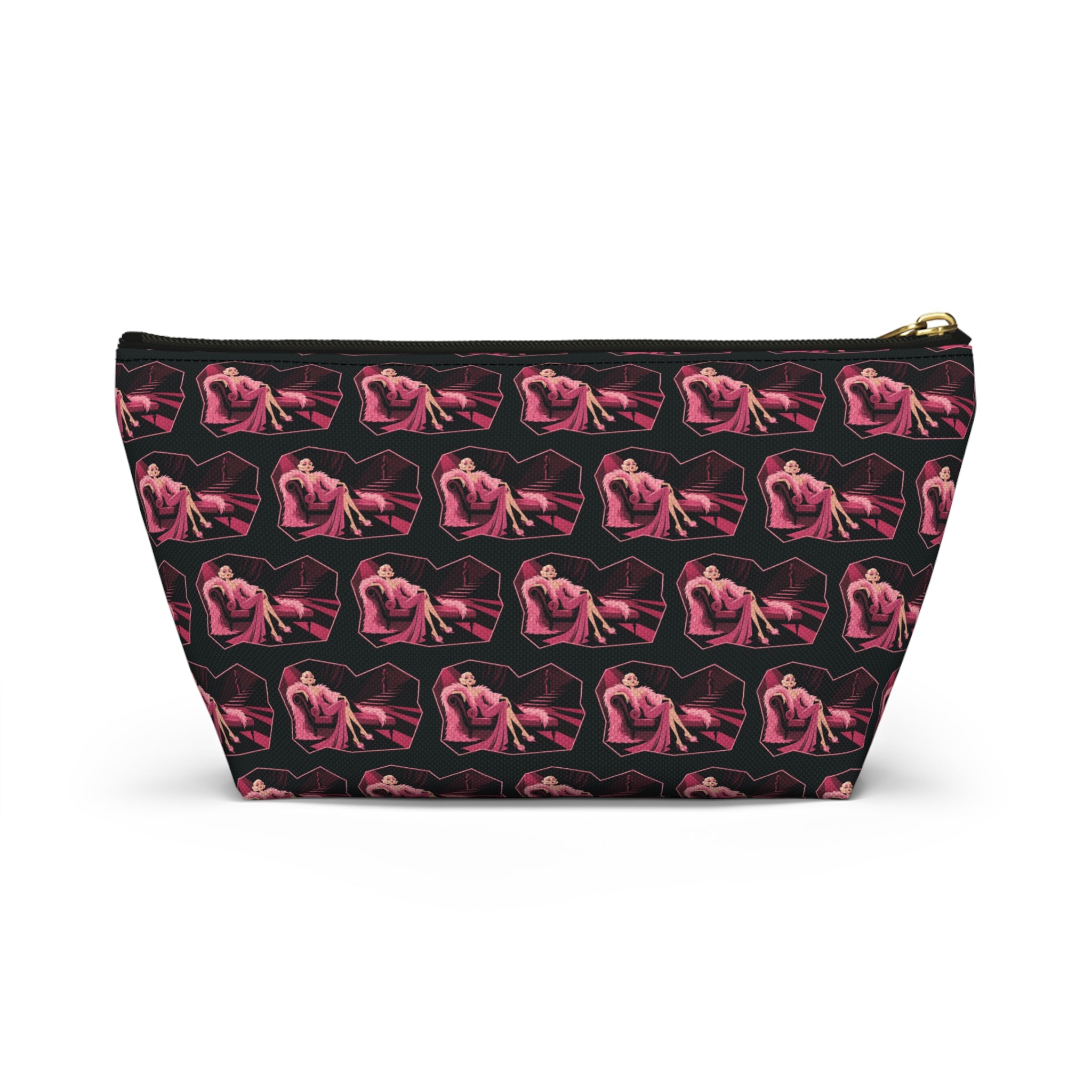 Retro Cosmetic Bag with 'Pre-Code Prima Donna' Design