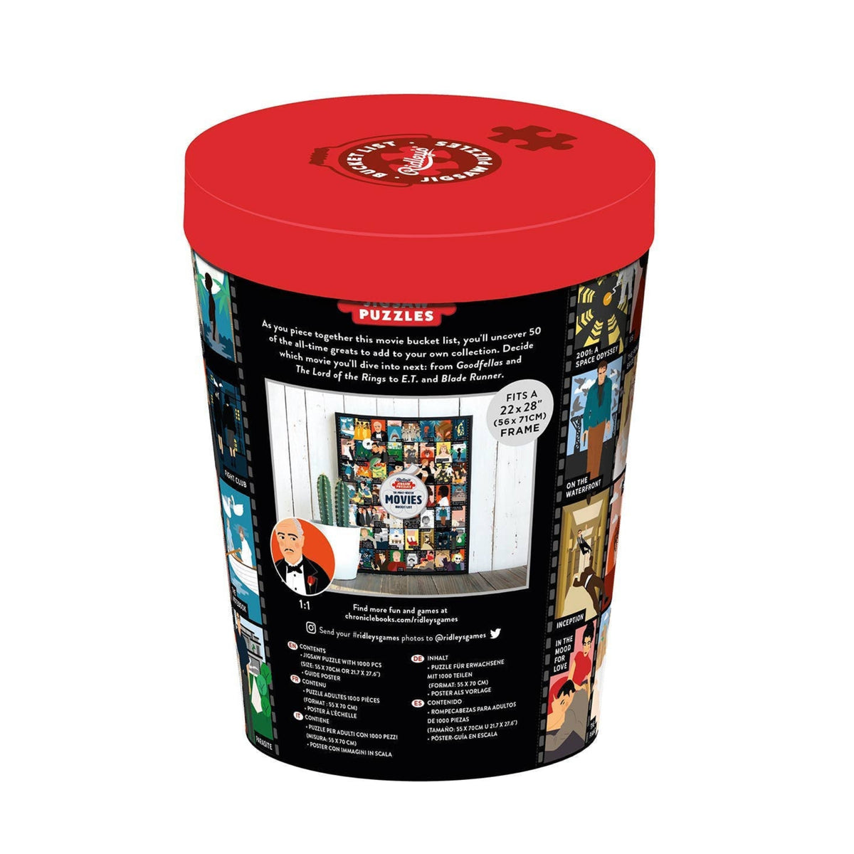 50 Must-Watch Movies Bucket List 1000-Piece Jigsaw Puzzle