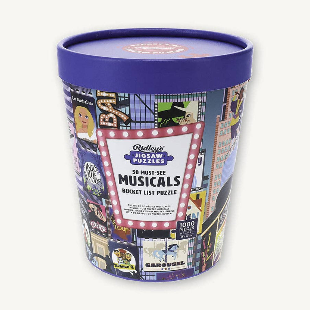 50 Must-See Musicals Bucket List 1000-Piece Puzzle