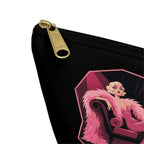 Retro Cosmetic Bag with 'Pre-Code Prima Donna' Design