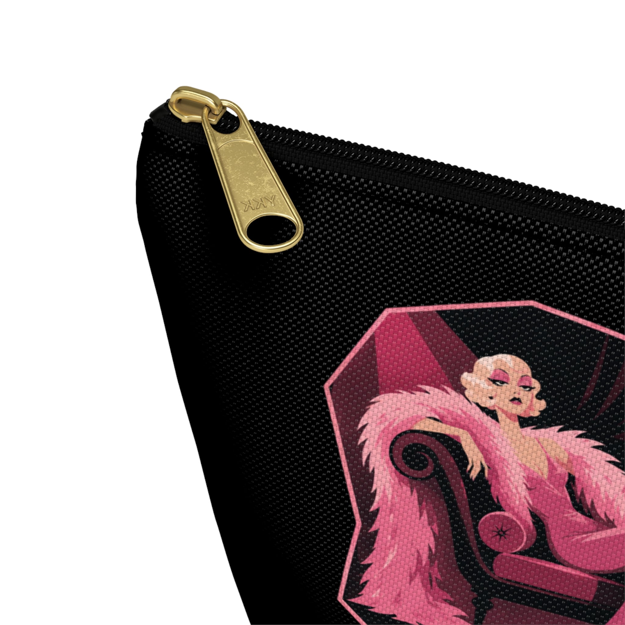 Retro Cosmetic Bag with 'Pre-Code Prima Donna' Design