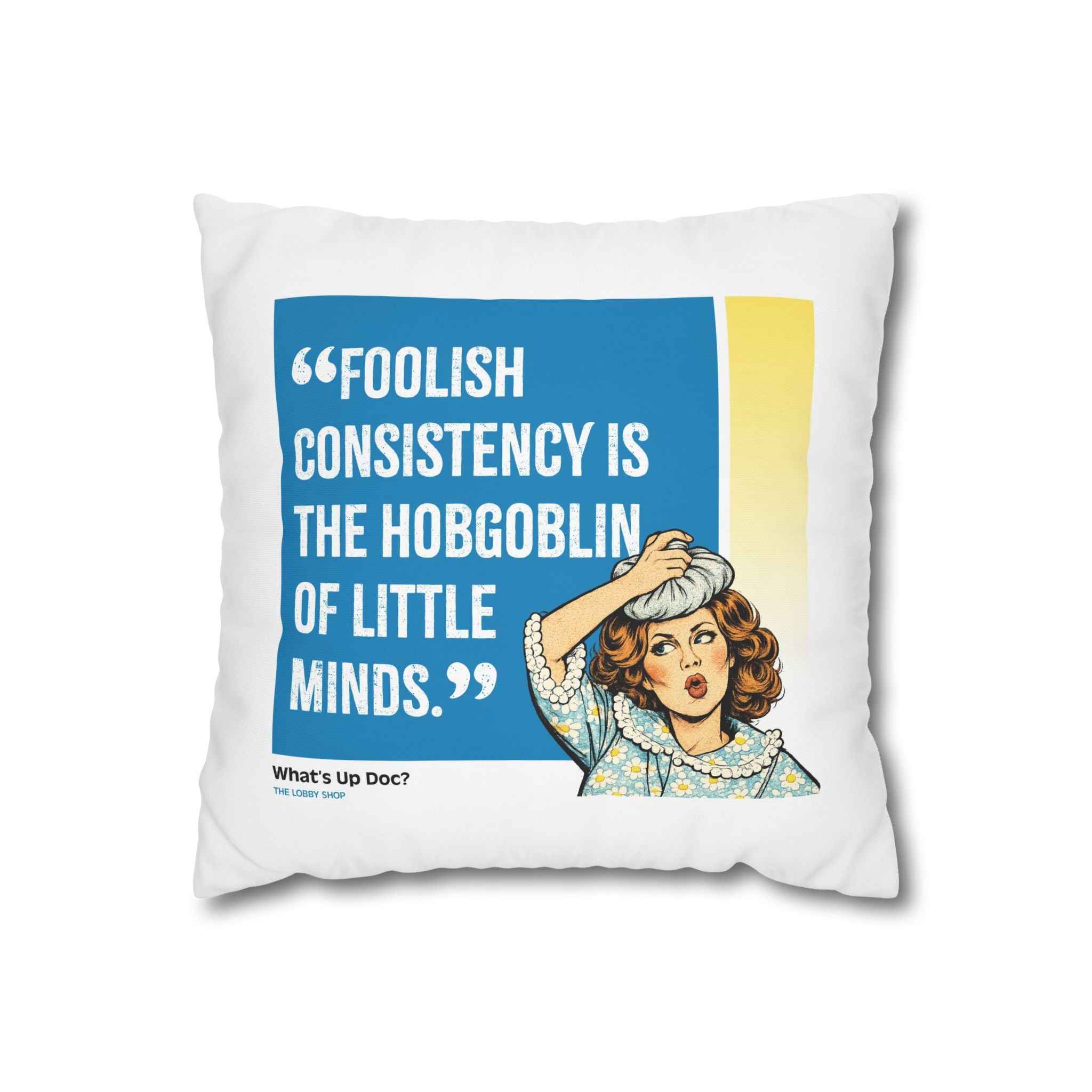 Movie Quote Square Pillowcase —  What's Up Doc (1972)