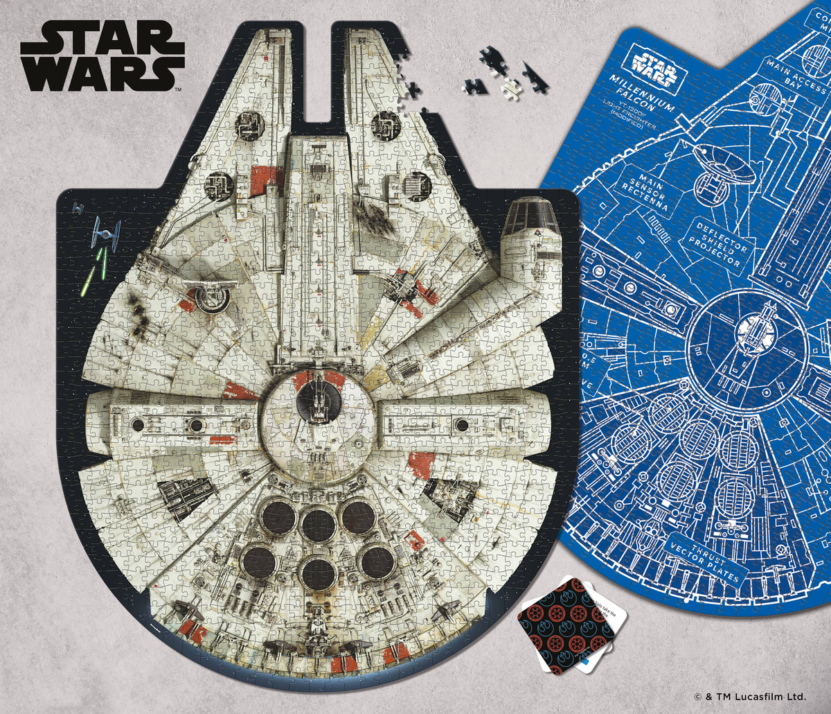 Star Wars Millennium Falcon Jigsaw Puzzle and Trivia