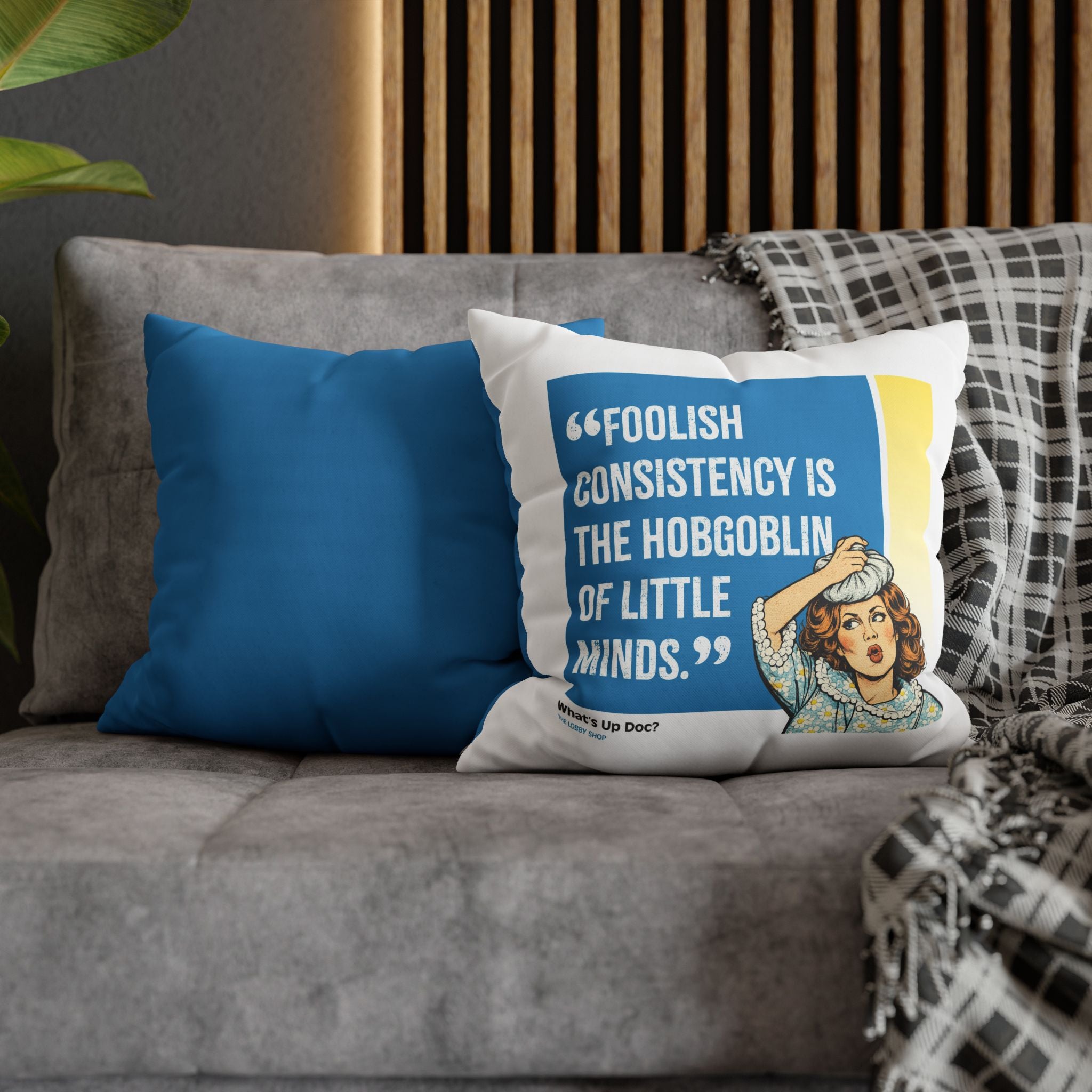 Movie Quote Square Pillowcase —  What's Up Doc (1972)