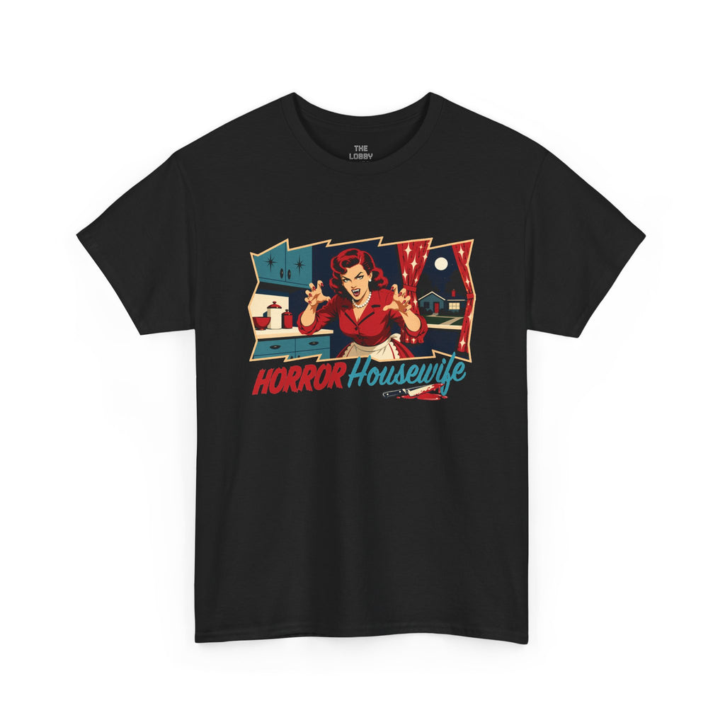 Horror Housewife Retro Graphic T-Shirt
