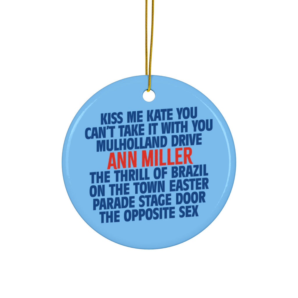 Dancing Queen Ceramic Ornament — Ann Miller Tribute Holiday Keepsake