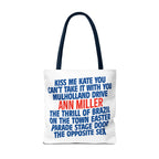 Ann Miller Dancing Queen - Retro Pop Art Tote Bag
