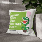 Movie Quote Square Pillowcase —  Little Shop of Horrors (1986)