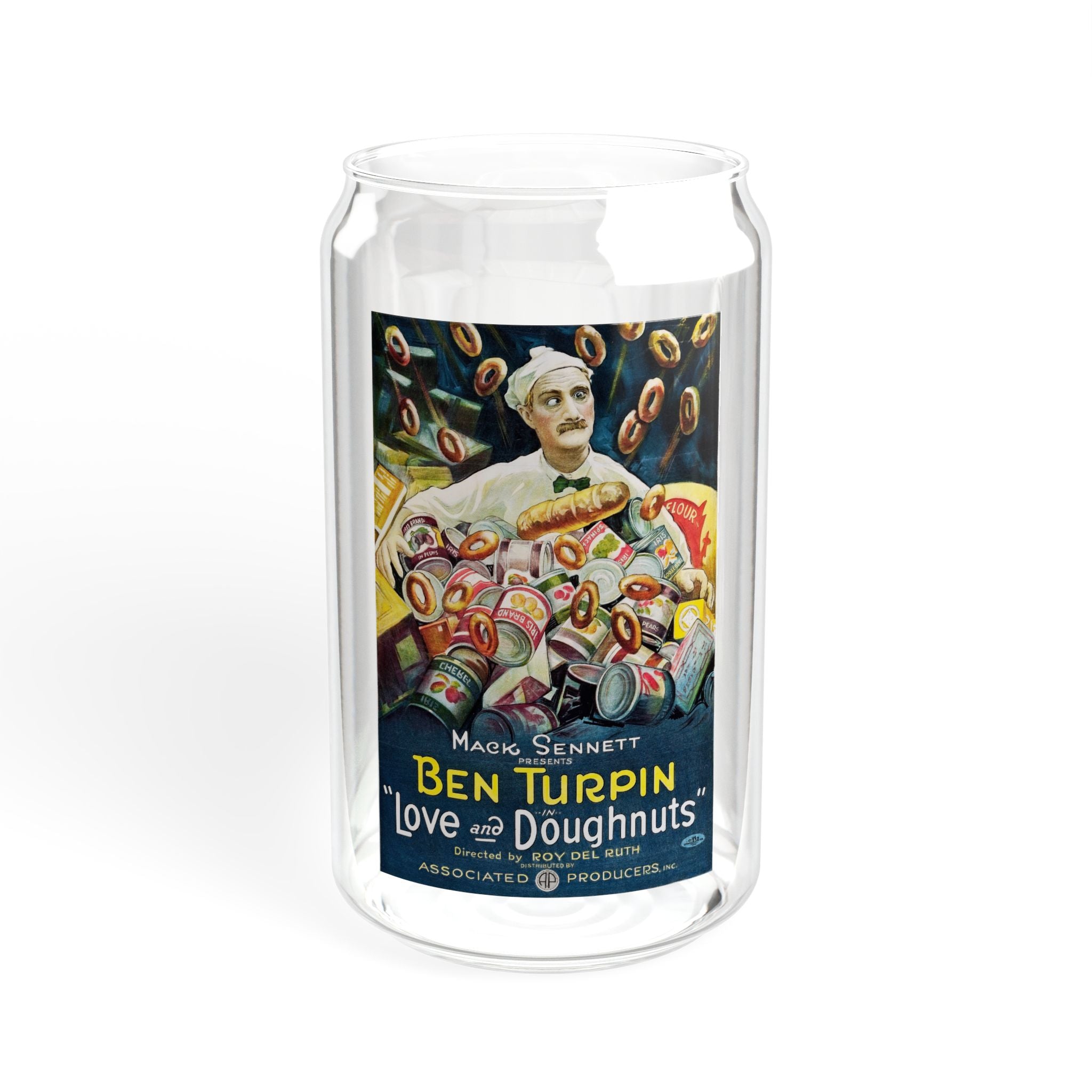 Movie Poster Sipper Glass - Love and Doughnuts (1921)