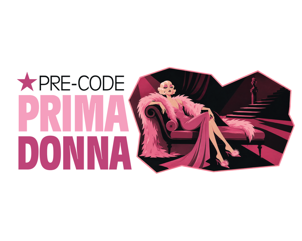 Pre-Code Prima Donna Enamel Camping Mug — Classic Movie Travel Cup