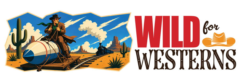 Wild for Westerns Enamel Camping Mug — Retro Cowboy Travel Cup
