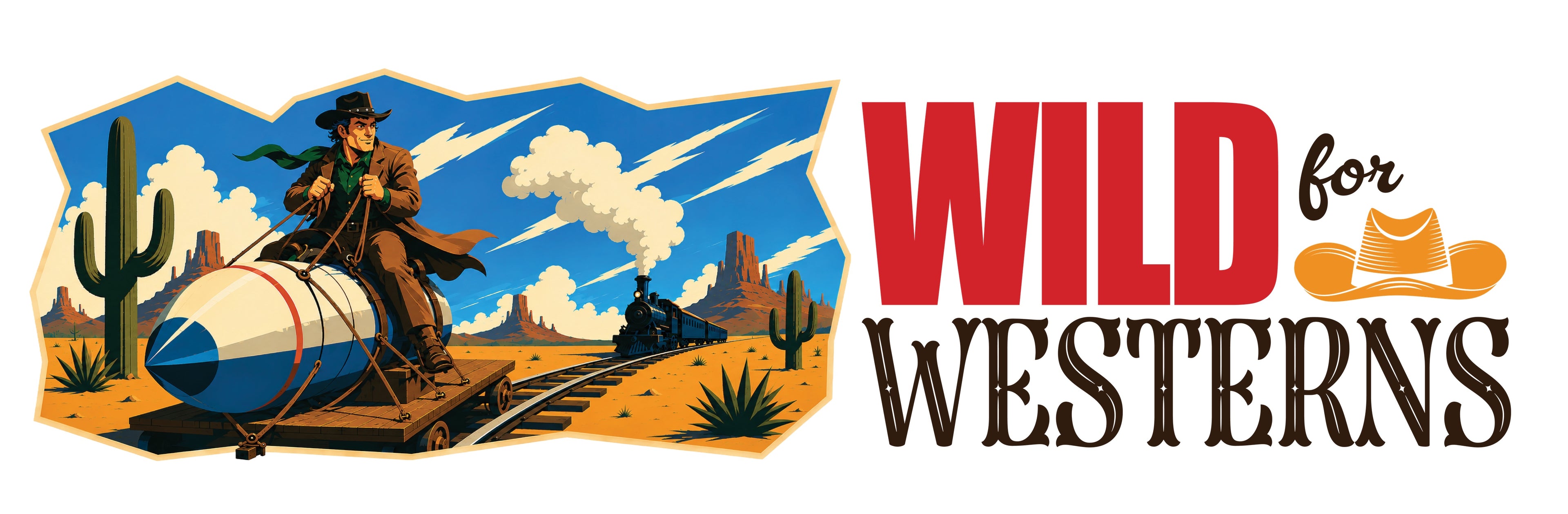Wild for Westerns Enamel Camping Mug — Retro Cowboy Travel Cup