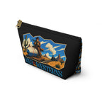 Retro Cowboy Cosmetic Bag with 'Wild for Westerns' Design