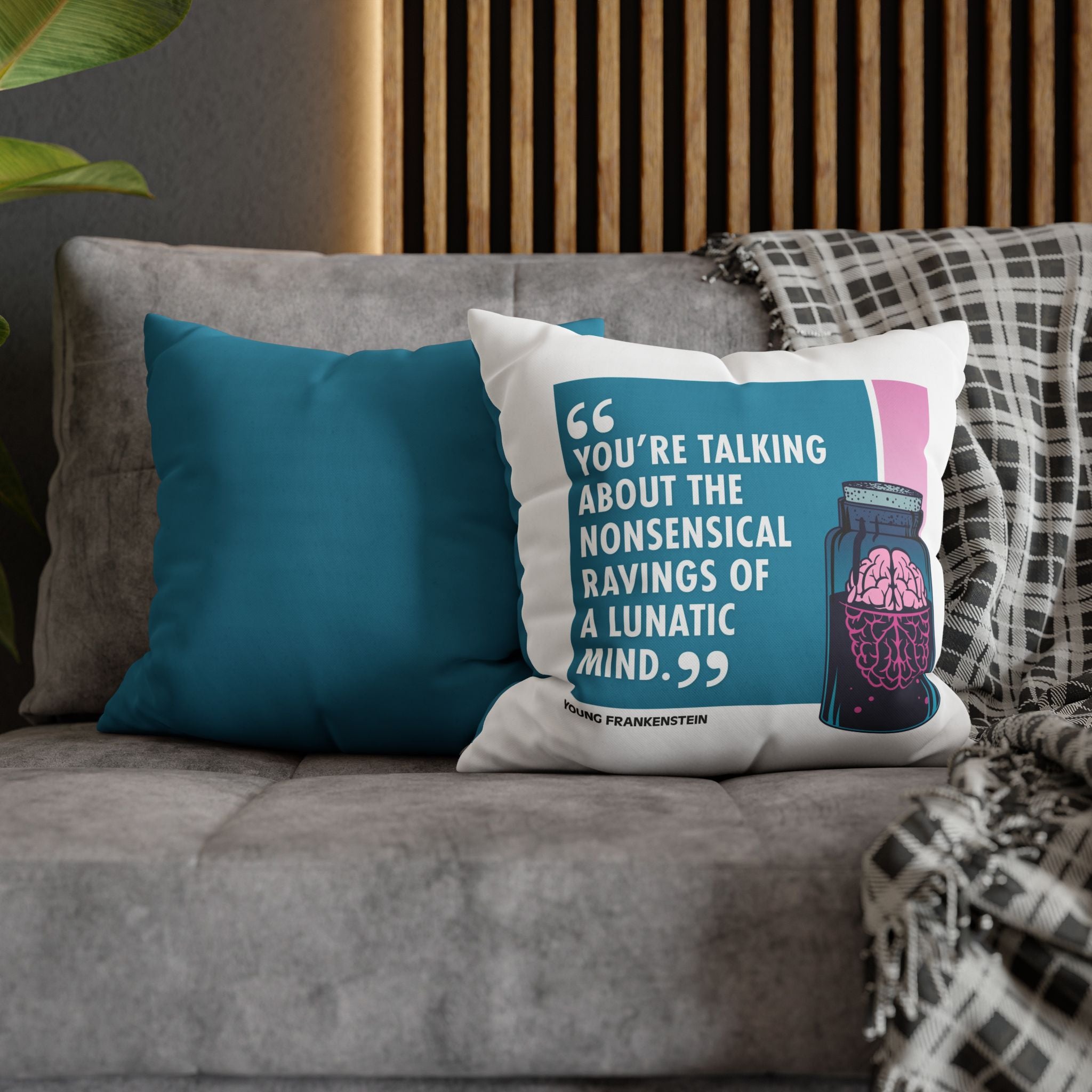 Movie Quote Square Pillowcase —  Young Frankenstein (1974)