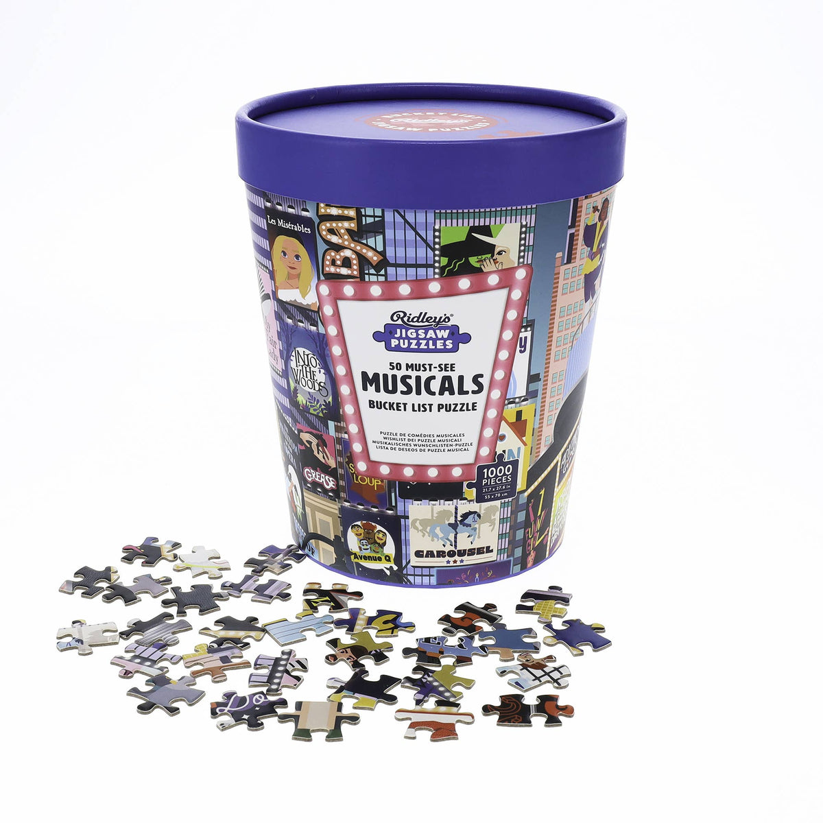 50 Must-See Musicals Bucket List 1000-Piece Puzzle